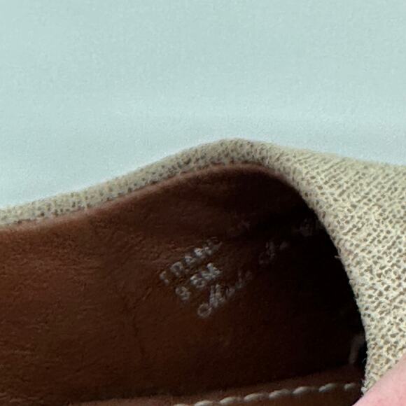 Donald J. Pliner Franc 60 Pointed Toe Kitten Heel Pump Metallic Tan Womens 9.5M - Picture 9 of 11